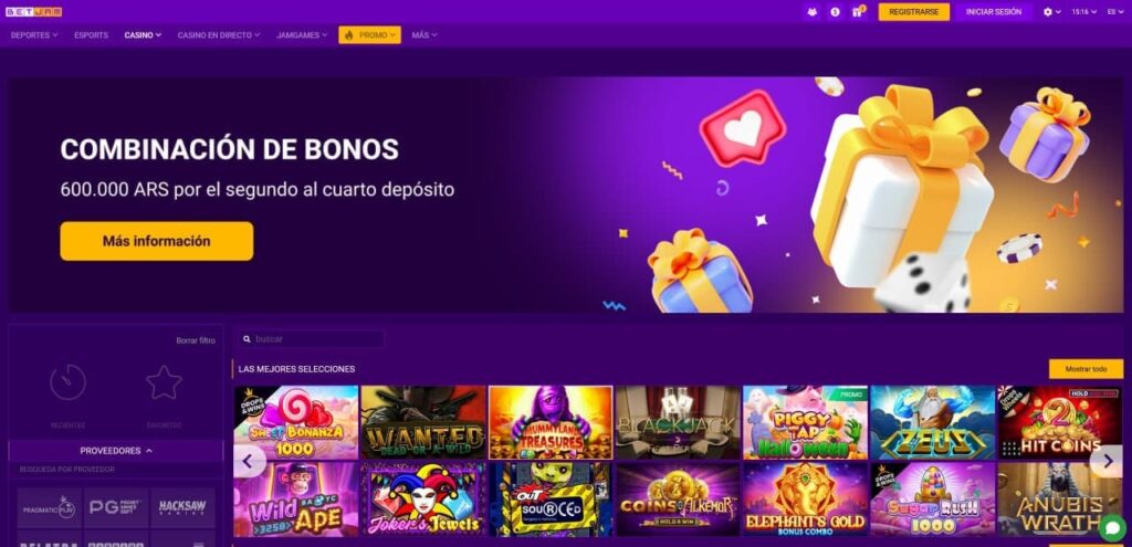 Mejores proveedores de juegos en BetJam - Calidad y confianza